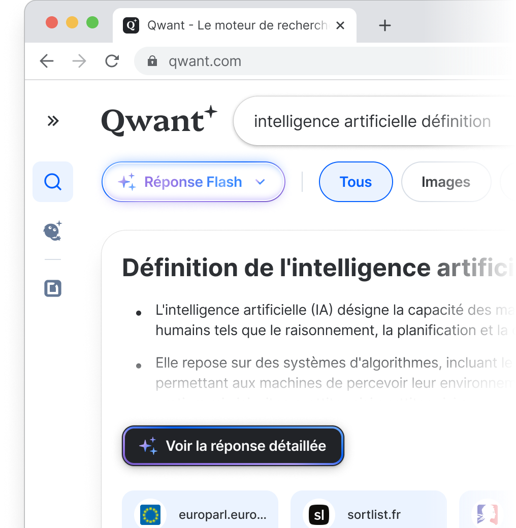 La Réponse Flash sur Qwant